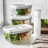 Élelmiszer-vákuumtartály FRESH & SAVE M 900 ml, fehér, üveg, Zwilling