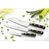 Santoku kés IDÉAL 18 cm, sárgaréz szegecsek, fekete, Lion Sabatier