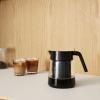NOHR 1,2 literes, fekete, üvegből készült tálalókancsó, Stelton