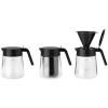 NOHR 1,2 literes, fekete, üvegből készült tálalókancsó, Stelton