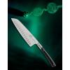 Santoku kés EDONIST 18 cm, rozsdamentes acél szegecsek, fekete, Lion Sabatier
