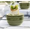 Ramekin 9 cm, szett 2, zöld, kerámia, Staub