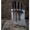 Konyhakések PREMIER PLUS állvánnyal, szett 4, fehér, rozsdamentes acél, F.DICK