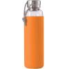 Vizes palack 600 ml, narancssárga, üveg, Black+Blum