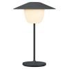 Blomus ANI MINI hordozható asztali lámpa, 21 cm, LED, mágnesszürke, alumínium