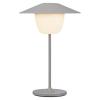 Blomus ANI MINI hordozható asztali lámpa, 21 cm, LED, szatellitszürke, alumínium