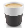 Espresso termopoharak 80 ml 2 darabos készlet, karbon Fekete Eva Trio