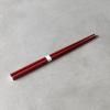 Evőpálcikák 22,5 cm, sötét piros / fehér, bambusz, MIJ