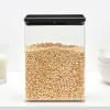 Brabantia TASTY PLUS üveg tárolóedény készlet, 5,4 l, sötétszürke, műanyag