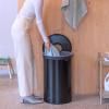 Brabantia szennyes kosár, 60 l, matt fekete, acél