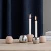 Stelton ORA mécsestartó, 6,5 cm, barna, bükkfa