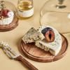 Nicolas Vahé FROMAGE tálaló tányér, 18 cm, barna, fa