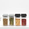 Brabantia TASTY PLUS üveg tárolóedény készlet, 150 ml, 2 db-os szett, sötétszürke