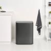 Brabantia BO TOUCH BIN érintős szemeteskosár, 2 x 30 l, szürke, acél