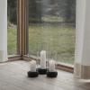Stelton HURRICANE vacsorai gyertyatartó, 24 cm, fekete, kőedény