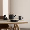 Stelton THEO lapostányér, 22 cm, fekete, kőedény