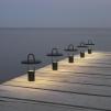 Stelton PIER hordozható asztali lámpa, 25 cm, LED, fekete