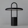 Stelton PIER hordozható asztali lámpa, 25 cm, LED, fekete