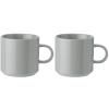 Stelton kávés csésze, 2 db-os szett, 200 ml, világosszürke, kőedény