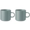 Stelton kávés csésze, 2 db-os szett, 200 ml, porzöld, kőedény