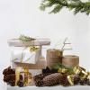 Stelton FIGURA karácsonyi dekoráció, 5 cm, szív, fehér, rozsdamentes acél