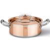 Ruffoni CON CLASSE üveg fedél, 18 cm, réz