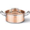 Ruffoni CON CLASSE üveg fedél, 16 cm, réz
